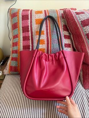 Proenza Schouler ruched tote bag in red